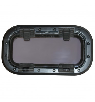 Bootsfenster Lewmar FLUSH 1 schwarz Portlight