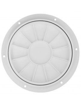 Inspektionsdeckel für Boote und Yachten rund weiss 200mm 2