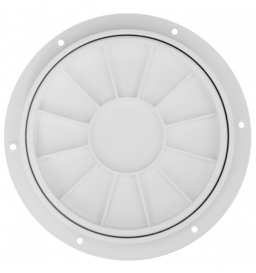 Inspektionsdeckel für Boote und Yachten rund weiss 200mm
