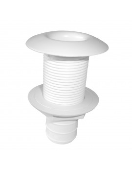 Borddurchgang  L80mm für Schlauch 25mm Weiss 2