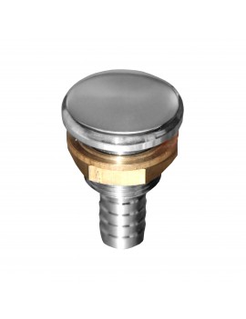 Tankentlüftung Flat – Verchromtes Messing, 19 mm