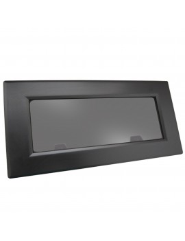 Bootsfenster Lewmar FLUSH MITRE 3 – schwarz, grau getöntes Acrylglas (Portlight 393329800)
