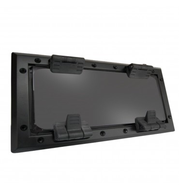 Lewmar FLUSH MITRE 3 Bootsfenster schwarz - Graue glas