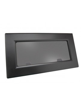 Bootsfenster Lewmar FLUSH MITRE 200x490 mm – schwarz, dunkelgraues Acrylglas