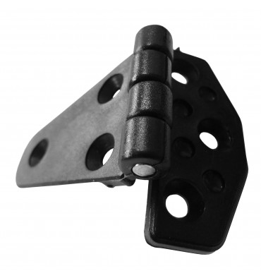 Marine Hochleistungsscharnier aus schwarzem Polyamid 80 x 60 x 4.5mm