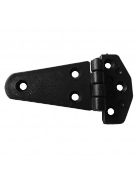 Marine Hochleistungsscharnier aus schwarzem Polyamid 100 x 60 x 4.5mm 2