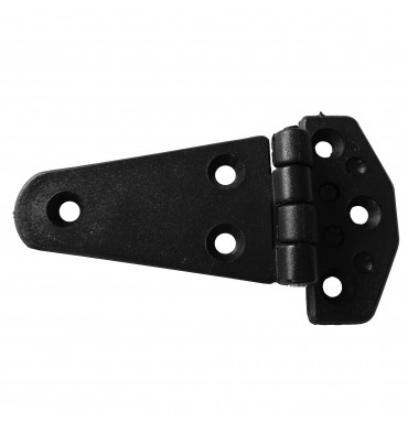 Marine Hochleistungsscharnier aus schwarzem Polyamid 100 x 60 x 4.5mm