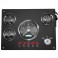 Panel mit vier Uhren 12V und 24V 250x190mm Zündschalter Boot