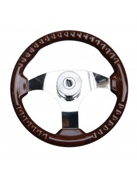 Lenkrad 35 cm – Edelstahl & Mahagoni in Graphitoptik www.e-nautica.de 2