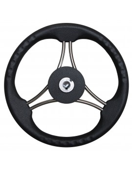 Bootslenkrad 350 mm – Edelstahl mit Polyurethan-Ummantelung 2