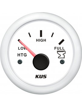 Fäkalientank-Füllstandsanzeige 240–33 Ohm, Ø52 mm, Weiß – Serie V
