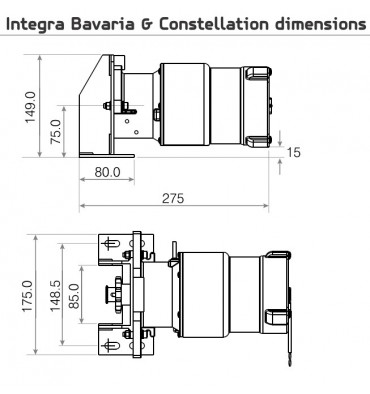 Lewmar DRIVE INTEGRA Autopilot Bavaria Cruiser 30–39 ft