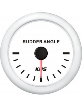 Ruderwinkelanzeiger 87–900 Ω, D52 mm, Weiß – Serie V