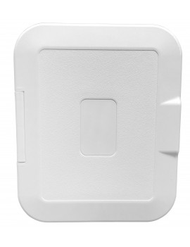 Weißer Duschbehälter mit Klappe – 145 × 190 mm 2