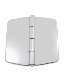 Marine Scharnier 70x75 – Polierter Edelstahl, COVERED FLUSH