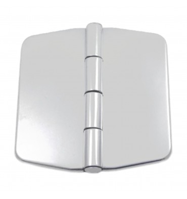 Marine Scharnier 70x75 – Polierter Edelstahl, COVERED FLUSH