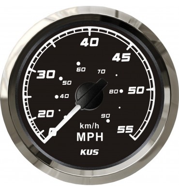 Geschwindigkeitsmesser KUS 0-55 Mph 0-90km/h schwarz