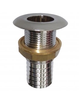 Borddurchführung aus verchromtem Messing 1" x 30 mm