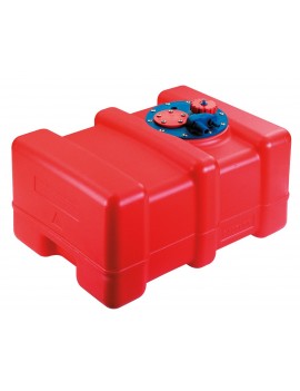 Kraftstofftank 43L INDIA LINE – Festeinbau mit Entlüftung & Sensorhalter (650x350x230 mm)