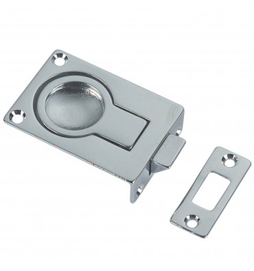 Bodenheber Griffmulde – verchromtes Messing 57 × 40 mm