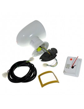 Weißer Marine Halogen  Suchscheinwerfer 55W/12V mit Bedienfeld 2