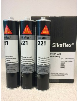Sikaflex 221 schwarz 300 ml  Multifunktionaler Kleb- und Dichtstoff mit breitem Haftspektrum