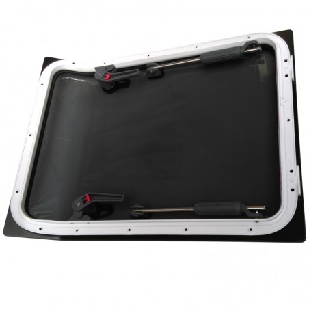 Lewmar FLUSH BJT / DY Einbauluke – Graues Acrylglas, einseitig gebogen