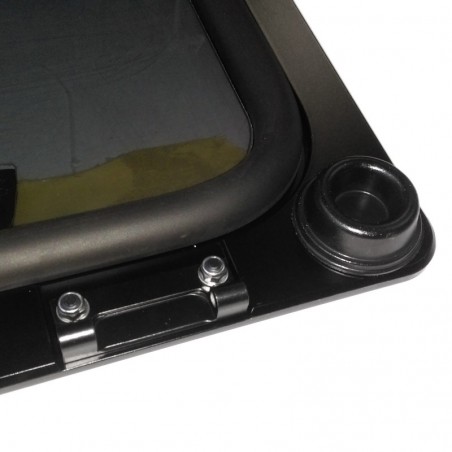 Lewmar FLUSH Luke BAVARIA 3019 5400 – Graues Glas mit schwarzem Rand, Komplett-Reparatursatz