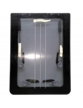 Lewmar FLUSH Luke BAVARIA 3019 0600 – Graues Glas mit schwarzem Rand, Komplett-Reparatursatz