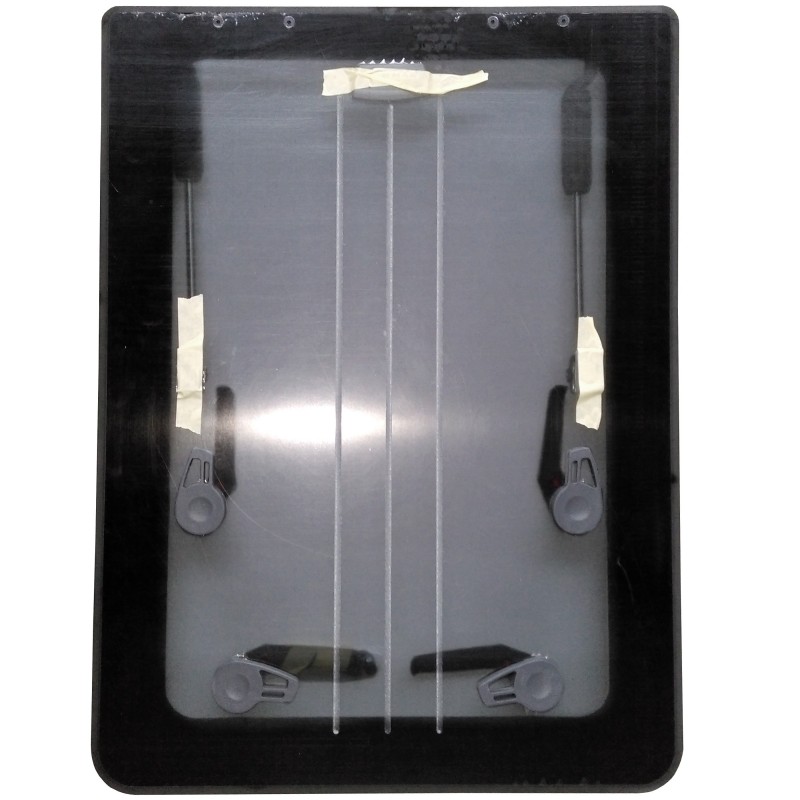 Lewmar FLUSH Luke BAVARIA 3019 0600 – Graues Glas mit schwarzem Rand, Komplett-Reparatursatz