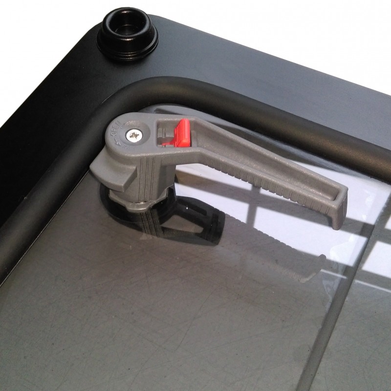 Lewmar FLUSH Luke BAVARIA 3019 0500 – Graues Glas mit schwarzem Rand, Komplett-Reparatursatz