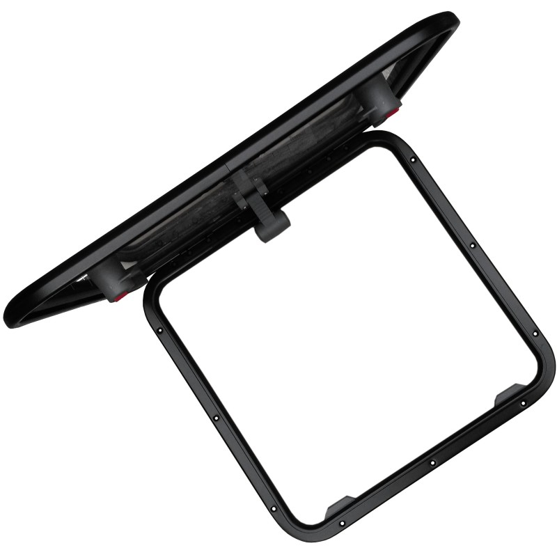 Lewmar Low Profile 60 577X577mm schwarz www.e-nautica.de