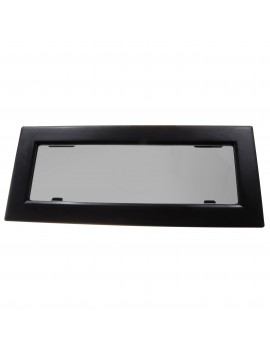 Lewmar FLUSH MITRE 3 Bootsfenster – Schwarz, Glas grau, 15 mm