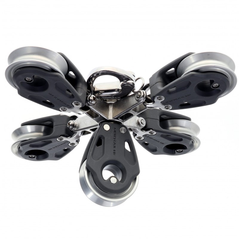 Lewmar SC Block 40 mm 10:1 Top – 5 Rollen, 800 kg