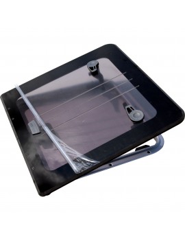 Lewmar FLUSH Luke für BAVARIA F2G 575x540 mm – Grau getöntes Acrylglas