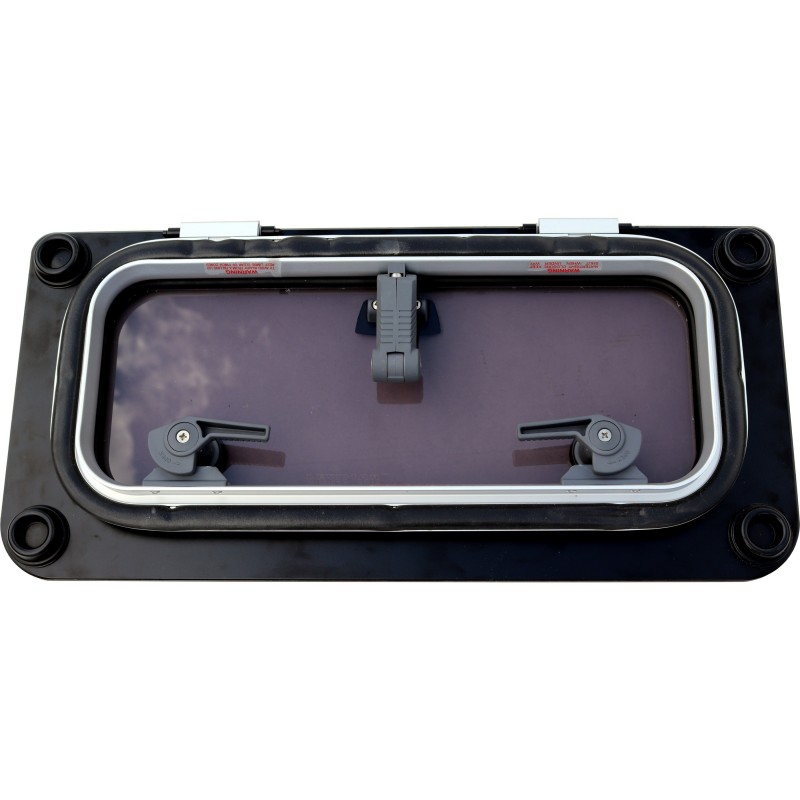 Lewmar FLUSH Luke für BAVARIA F2G 575x284 mm – Graues Acrylglas