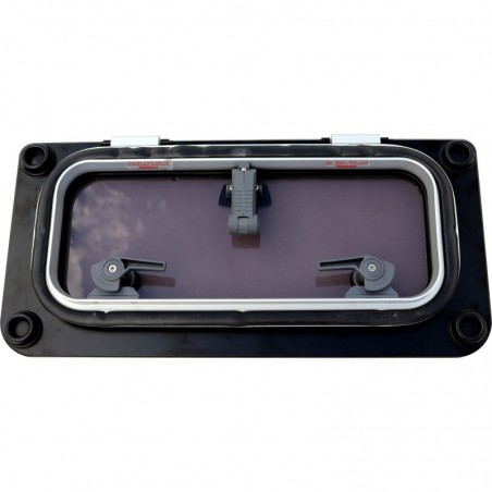 Lewmar FLUSH Luke für BAVARIA F2G 575x284 mm – Graues Acrylglas