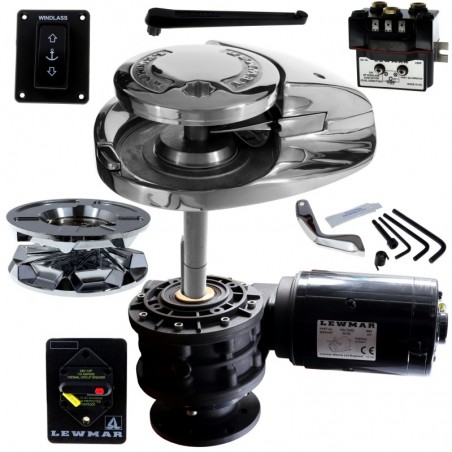 Lewmar V5 Ankerwinde 24V 2000W für 10 mm Kette – Komplettset