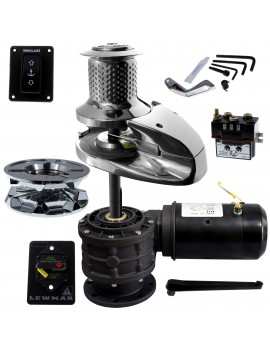 Lewmar V4 Ankerwinde 12V 1600W mit Kabestankopf – Komplettset für 10 mm Kette