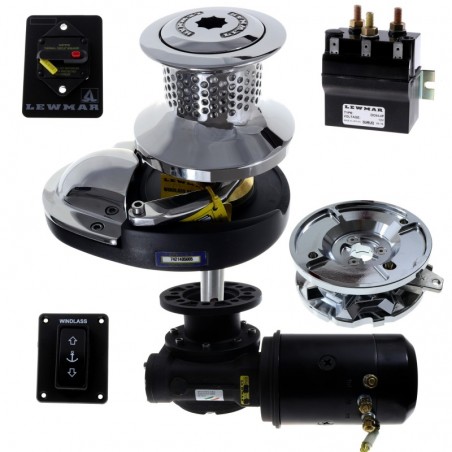 Lewmar CPX2 Ankerwinde 12V 700W mit Kabestan – Komplettset für 8 mm Kette