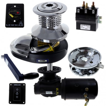 Lewmar CPX3 Ankerwinde 12V 1000W mit Kabestan – Komplettset für 8 mm Kette