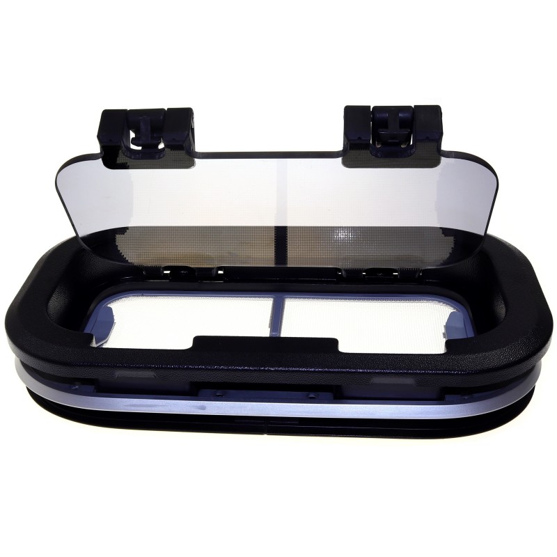 Lewmar Portlight Standard 0 ST0 schwarz 176x323mm Rahmen schwarz