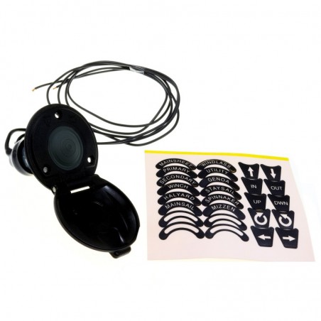 Fußschalter Lewmar CHSX - schwarz - 12V und 24V www.e-nautica.de