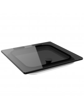 Bootsluke Lewmar FLUSH 10 GEN.3 – Grau getöntes Acrylglas, weißer Rahmen