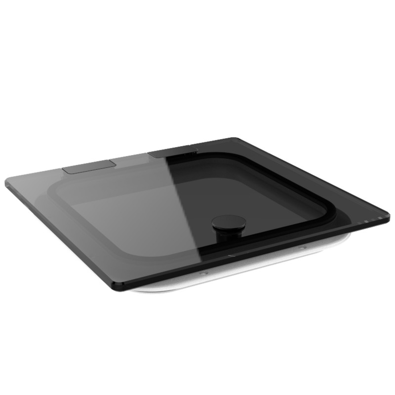 Bootsluke Lewmar FLUSH 10 GEN.3 – Grau getöntes Acrylglas, weißer Rahmen