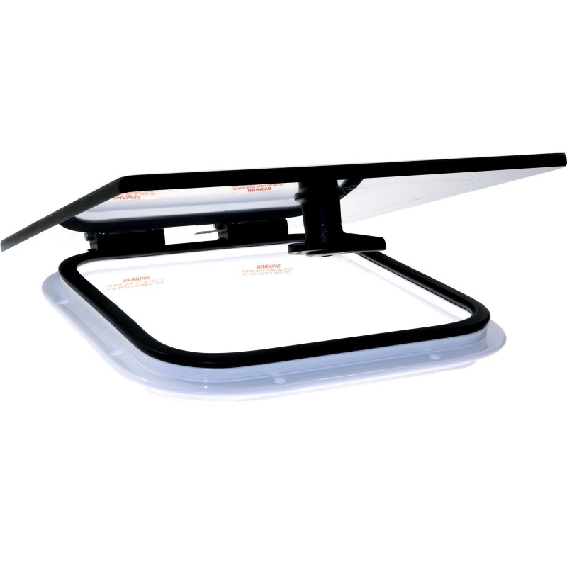 Bootsluke Lewmar FLUSH 10 GEN.3 – Grau getöntes Acrylglas, weißer Rahmen