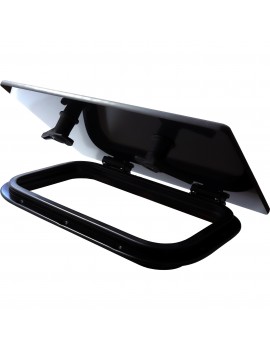 Bootsluke Lewmar FLUSH 20  GEN.3 - Rahmen und Glass schwarz 2