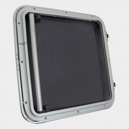 Lewmar PILOT 70 Schiebeluke 701x697 – Getöntes Glas Silber