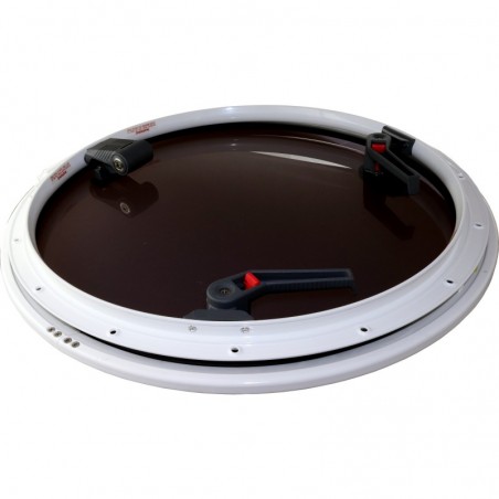 Lewmar Low Profile 22 – Runde Decksluke Ø 588 mm Weiß