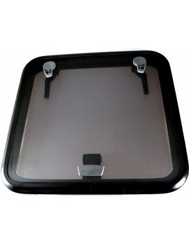 Lewmar Medium Profile 60 – Bootsluke, 578 x 578 mm, Schwarz